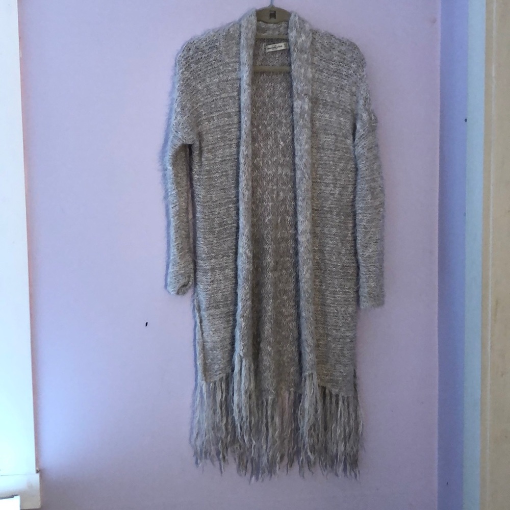 Long grey sweater